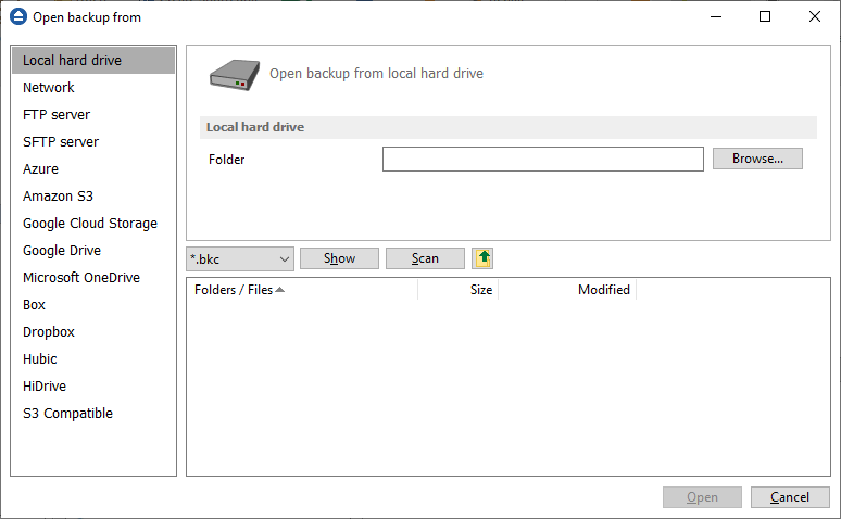 open-backup-local open-backup-local