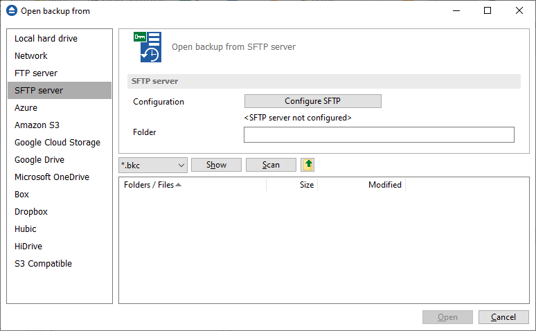open-backup-sftp open-backup-sftp