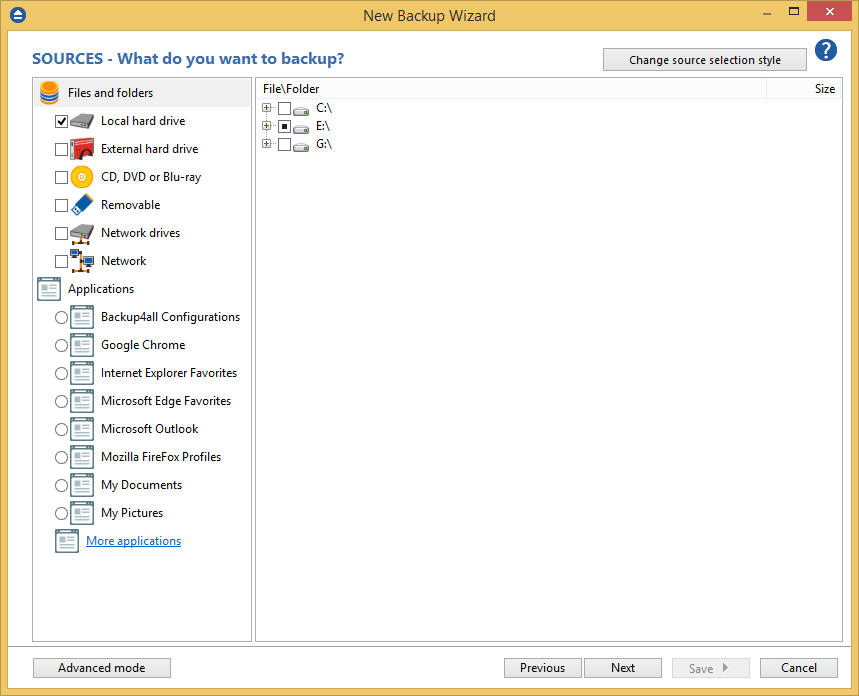 How to configure a new backup How to configure a new backup