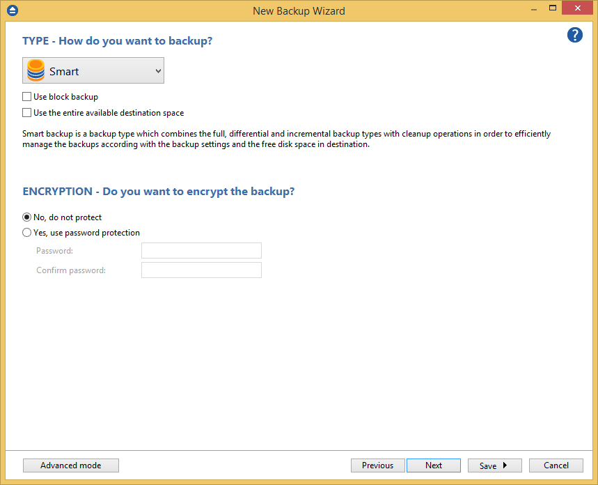How to configure a new backup How to configure a new backup