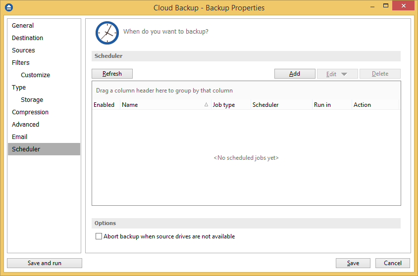 backup scheduler backup scheduler