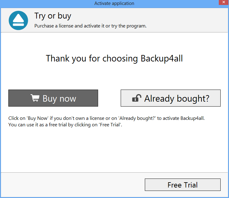 Backup4all 5 - Online Activation 1 Backup4all 5 - Online Activation 1