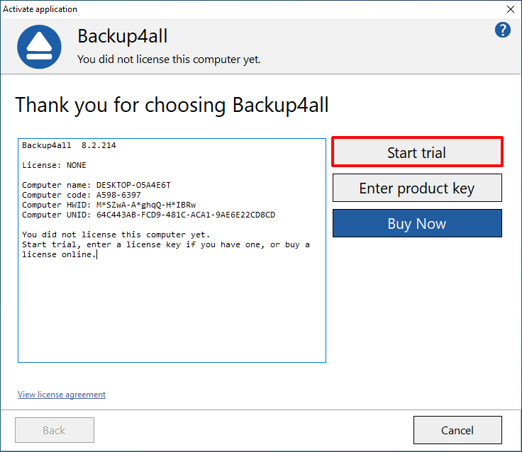 Backup4all Trial Backup4all Trial