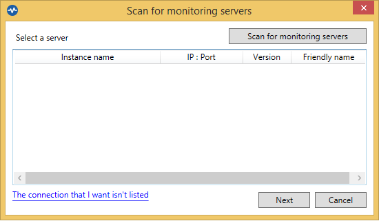 Backup4all Monitor - Scan for servers Backup4all Monitor - Scan for servers