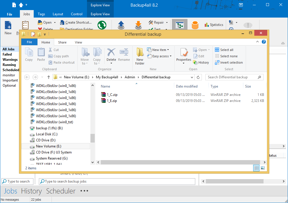 Differential backup - 1 Differential backup - 1