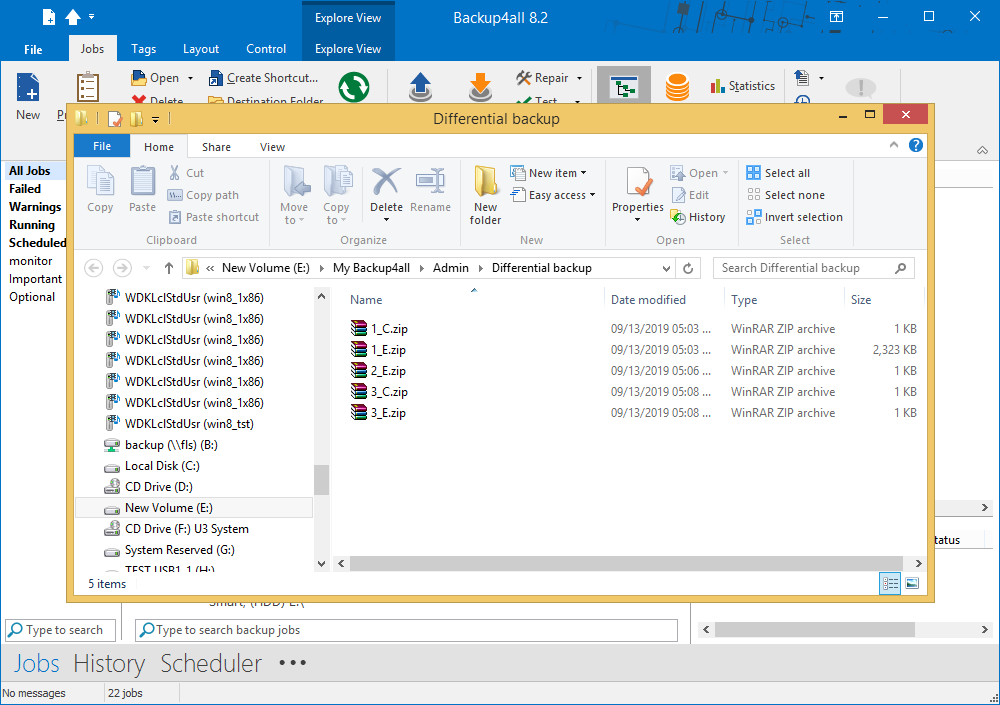 Differential backup - 5 Differential backup - 5