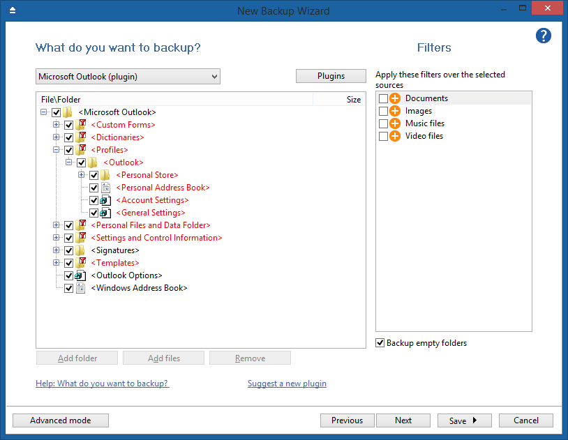 Backup Outlook Emails And Settings Backup4all