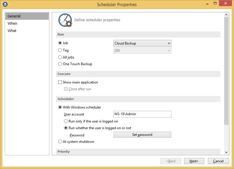 backup scheduler backup scheduler