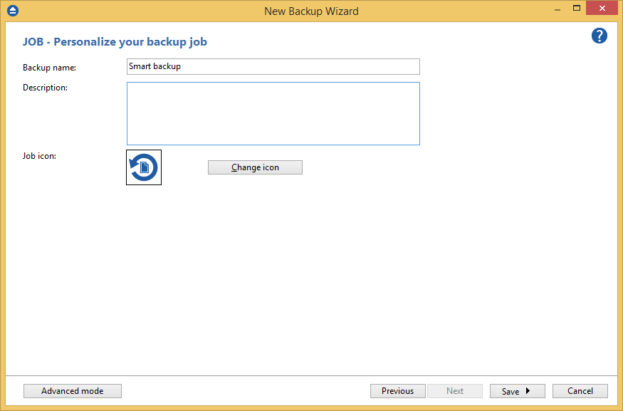 Smart backup Smart backup